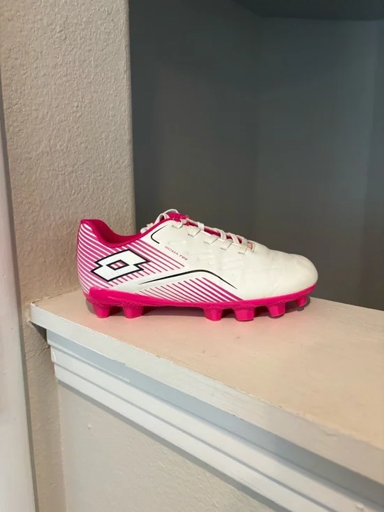 Lotto Kids Girls Roma 700 Soccer Cleats Toddler US 13K Pink White - Picture 2 of 11